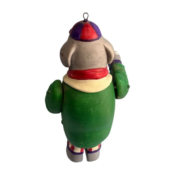 Ceramic Elephant Ornament With Articulated Arms & Legs 5 1/2" - Picture 4 of 7